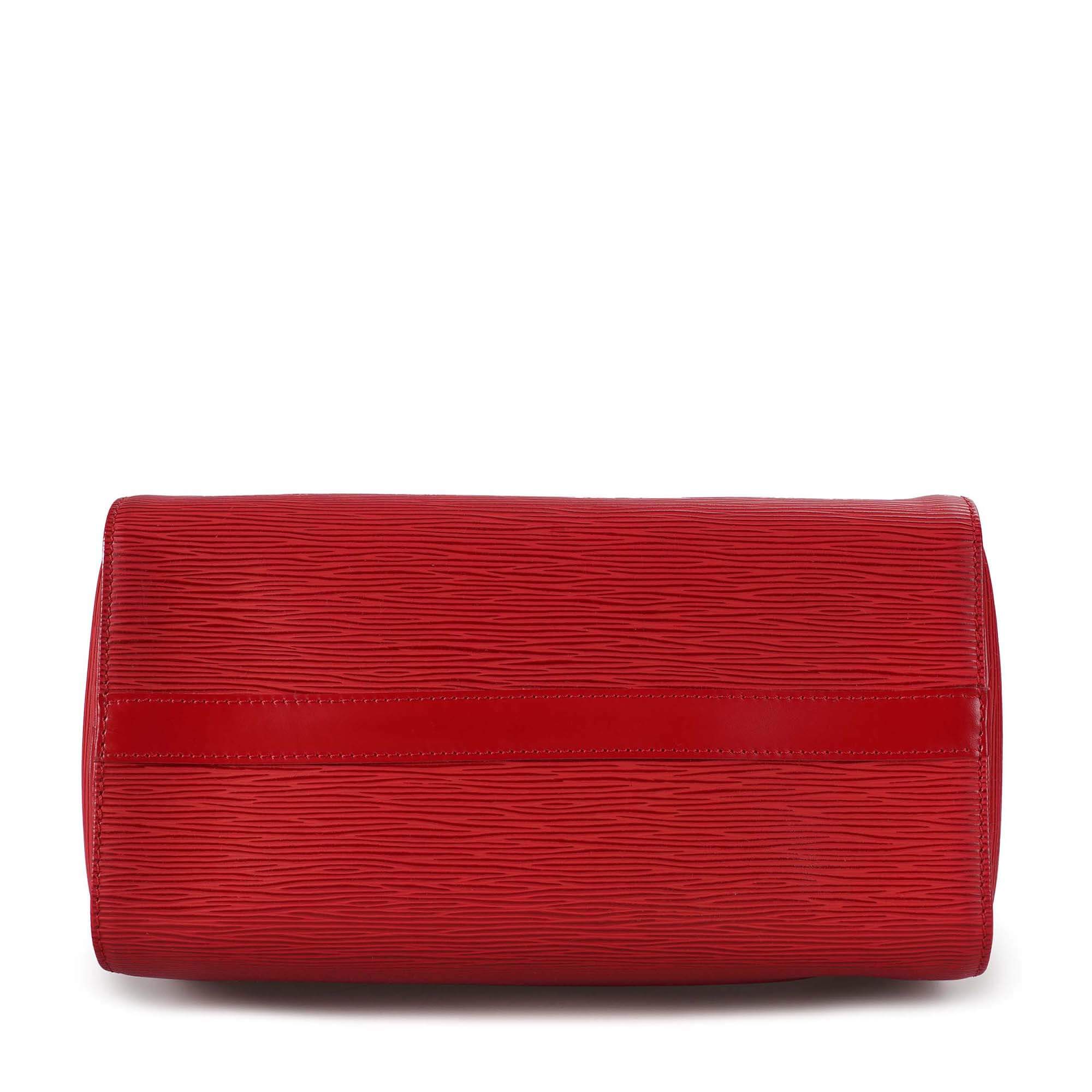 Louis Vuitton - Red Epi Leather Speedy 25 Bag 